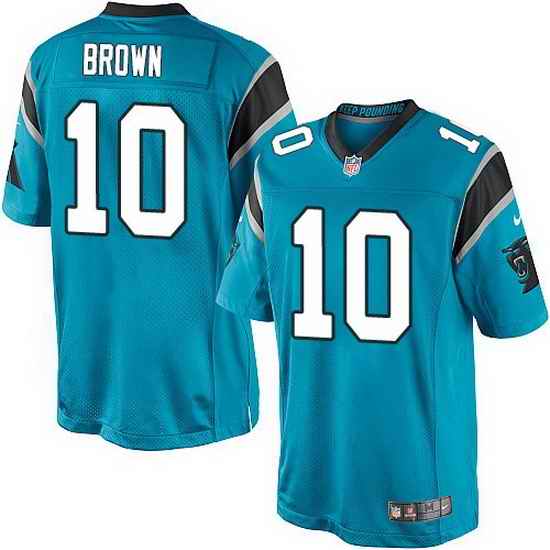 Nike Panthers #10 Philly Brown Blue Team Color Mens Stitched NFL Elite Jersey